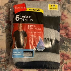 James (value pack)6 tagless t-shirts 3 black 3 gray